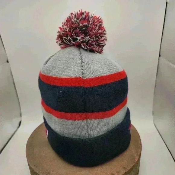 New Era New England Patriots NFL Football Pom Knit Beanie Hat FLEECE LINED. - Picture 4 of 8
